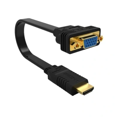 Immagine di Ewent EW9869, Adattatore da HDMI a VGA Full HD 1080p 60Hz Convertitore Maschio Femmina per PC, Computer Portatili,Chromebook,Raspberry Pi,TV Box, TV Stick, Proiettore, 15cm