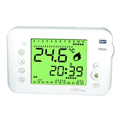 Immagine di MIRUS BLANCO. CRONOTERMOSTATO SEMANAL 3 TEMPERATURAS PROGRAMABLES. DISPLAY BACK LIGHT