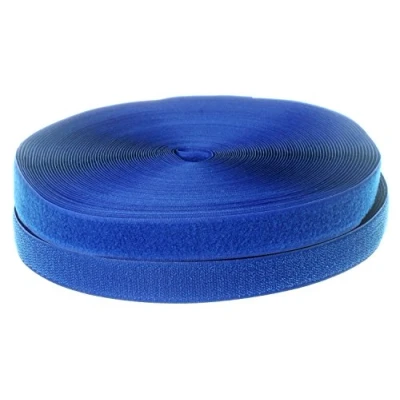 Immagine di TUKA 25mx25mm Nastro Gancio e Anello da Cucire, Non Adesivo Hook &amp; Loop Striscia, Cucire On Magico Strisce Ideale per Abiti 25m Nastro, Blu Reale, TKB5003 RoyalBlue
