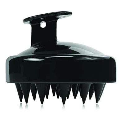 Immagine di PARENCE. Massaggiatore per cuoio capelluto Spazzola in silicone con punte morbide capelli asciutti e bagnati Colore casuale (blu, nero ..)