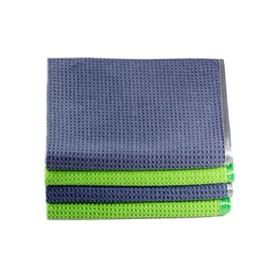 Immagine di Glart set 4 asciugamani in microfibra, strofinacci, per asciugatura, 70x50 cm, waffle, assorbenti vetro, cucina, stoviglie, bagno
