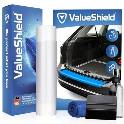 Immagine di ValueShield protezione per paraurti adatto VW Passat B8 2014 2024 (5 porte, berlina): pellicola ad alte prestazioni e antigraffio bagagliaio, paraurti, davanzale, trasparente