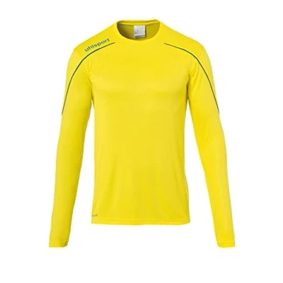 Immagine di uhlsport Stream 22 Maglia a Maniche Lunghe da Bambino, Bambini, Maglietta, 100347811, limonengelb/Azurblau, 140