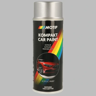 Immagine di MOTIP 55170 Veicolo Vernice combinata 400ml aerosol nero Kompakt silver metallic 12 ml