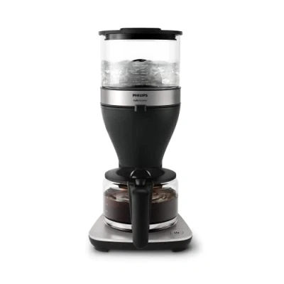 Immagine di Philips Macchina da Caffè Capacità 1.25L, fino a 15 Tazze, Boil &amp; Brew, Nero/Argento (HD5416/60)