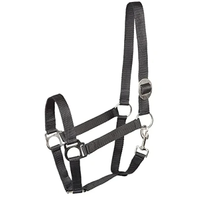Immagine di PFIFF Shetty 101668 Cavezza in plastica, regolazione continua sul collo, buona qualità resistente, colore: nero