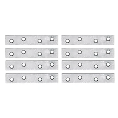 Immagine di Alberts 336486 Lastrina di giunzione piana, zincato con procedimento Sendzimir, 80 x 15 mm, Set da 8