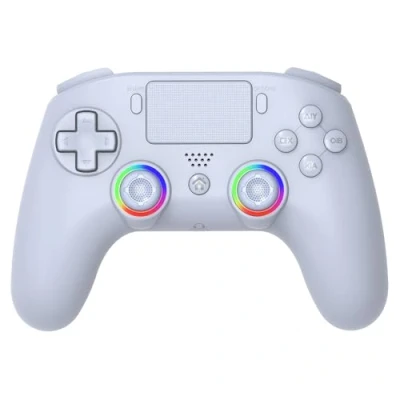 Immagine di SUBSONIC Controller wireless per PS4 / Playstation 4 Bluetooth con LED, vibrazione e jack cuffie Bianco [playstation_4]
