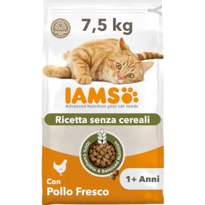 Immagine di IAMS Advanced Nutrition senza cereali con Pollo Crocchette per gatto Set %: 2 x 7,5 kg
