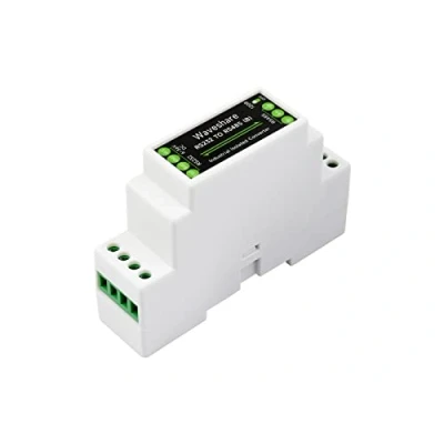Immagine di Waveshare RS232 To RS485 Converter (B) Rail Mount Active Digital Isolator Serial Converter,600W lightningproof And Surge suppress, 15KV ESD Protection,Long Distance Transmission