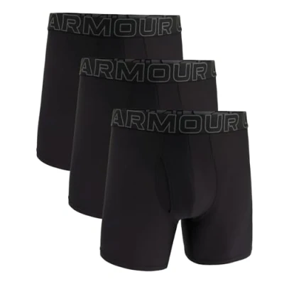 Immagine di Under Armour Men&#039;s Performance Tech Mesh 6&quot; 3 Pack Solid Boxer Briefs
