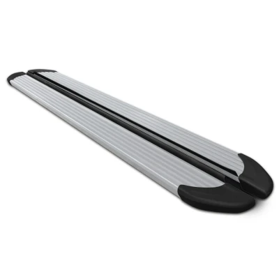 Immagine di OMAC Pedane laterali compatibili con Fiat 500L 2012 2024 alluminio argento
