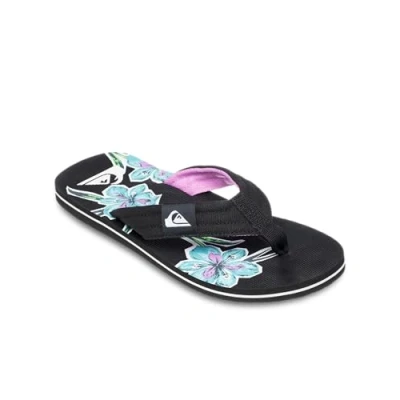 Immagine di Quiksilver Molokai Layback Infradito da bagno, Uomo, Taglia: 39, Black backyards Tessuto