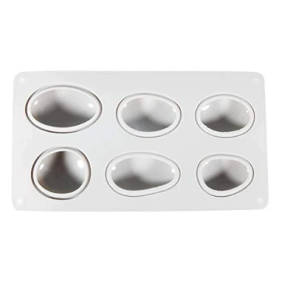 Immagine di Rayher 36102000 Stampo in Silicone, 14.5 x 26 cm, Spessore 3.5 6 Forme Diverse di Sassi Piccoli, Creazioni Fai Da Te