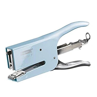 Immagine di Rapid Retro K1 Cucitrice a Pinza , Compatibile con i Punti Metallici 24/6 e 24/8 mm, Capacità 50 Fogli, Metallo, Fondant Blue, 5000492