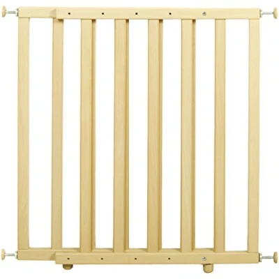 Immagine di roba Cancelletto di Sicurezza per Porte e Scale Larghezza 62 105 cm Regolabile Viti Fissaggio Incluse Legno Ecologico Naturale