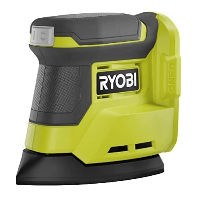 Immagine di Ryobi RPS18 0 Levigatrice Palmare a Delta 18V, Batteria Non Inclusa, per Applicazioni Leggere e di Finitura, Indicata Spazi Stretti, Diametro Orbita 1.8mm