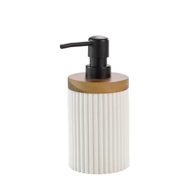 Immagine di douceur d&#039;interieur DISTRIBUTORE Sapone, Resina, Bianco, Distributeur Savon