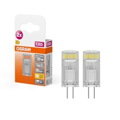 Immagine di OSRAM 4058075449800 LED (monocolore) ERP F (A G) G4 Forma cilindrica 1.8 W = 20 Bianco caldo (Ø x L) 13 mm 36 2 pz.