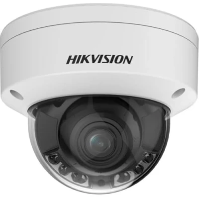 Immagine di Hikvision Digital Technology DS 2CD2787G2HT LIZS(2.8 12mm)(eF) Überwachungskamera, Smart Hybrid Light ColorVu, 2.8 12mm, Dome, IP, 8MP, weiß