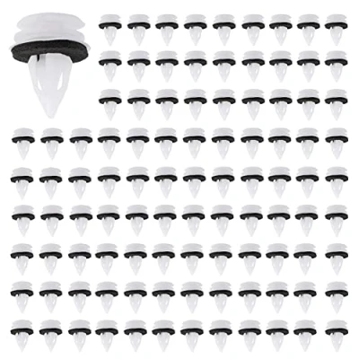 Immagine di Rivetti in Plastica per Auto, Fydun 100 Pezzi Clip Fissaggio Pannelli Interni Auto Anteriore e Posteriore Ganci Di Pannello Bagagliaio, Porta Interna, Rivestimento(100 pz)