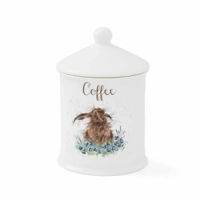 Immagine di Portmeirion Home &amp; Gifts Contenitore per caffè (lepri), Bone Cina, Multicolore, 10.5 x 15.5 cm