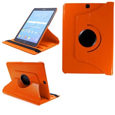 Immagine di COOVY® 2.0 Custodia per Samsung Galaxy Tab S2 9.7 SM T810 T813 T815 T819 SMART 360 GRADI DI ROTAZIONE COVER SUPPORTO PROTEZIONE CASE Auto Sveglia/Sonno arancio