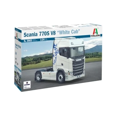 Immagine di ITALERI Scania 770 S V8 White Cab Kit Modello in Scala, Multicolore, 24,7 cm, 3965