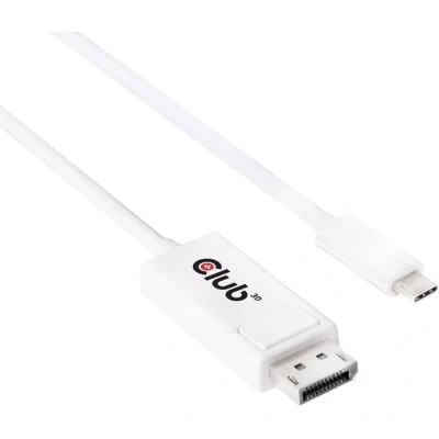 Immagine di club3D USB C® / Displayport Cavo adattatore Spina C®, 1.20 m Bianco CAC 1517