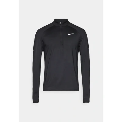 Immagine di Nike Maglia da Running con Zip A 1/4 Dri Fit Stride Uomo, Black/Reflective Silv, HV2180 010, M