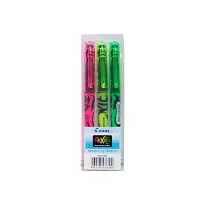 Immagine di Pilot Frixion Evidenziatori, punta media, colore: giallo/rosa/verde