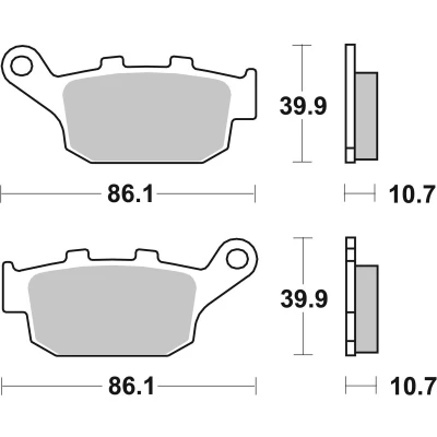 Immagine di TRW Organic Allround MCB585 Kit pastiglie freno