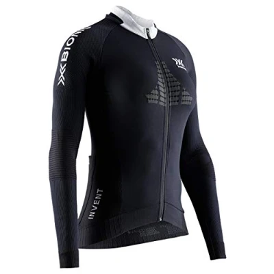 Immagine di X Bionic XBIOF Invent 4.0 Cycling Zip Shirt Long Sleeves Camicia da Ciclismo Maniche Lunghe con MTB Bike Jersey Donna, Black/Charcoal, XS