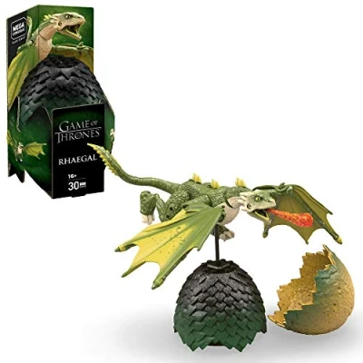 Immagine di Mega Construx Game of Thrones Drago Rhaegar da Collezione, Giocattolo per Bambini 16+ Anni, GMP00