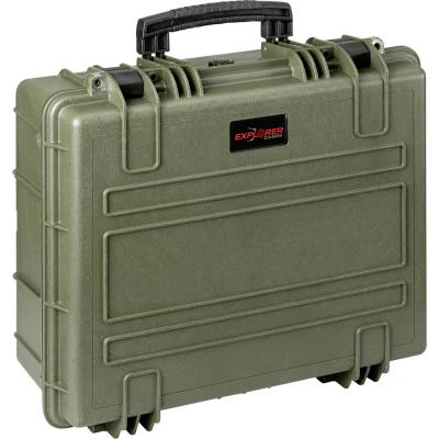 Immagine di Explorer Cases Valigetta portaoggetti outdoor 4820HL.G green with pick &amp; pluck foam (L x A P) 48 37 21 cm Verde oliva