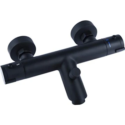 Immagine di Cornat NERS2 Miscelatore termostatico da Bagno Noir, Colore: Nero Opaco