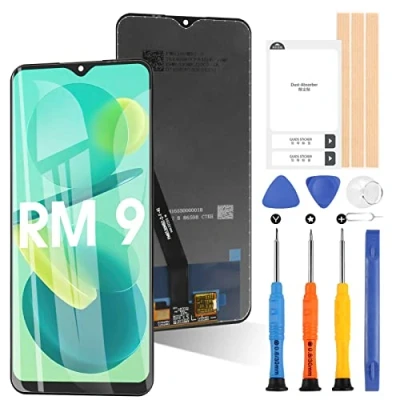Immagine di ARSSLY LCD Schermo per Xiaomi Redmi 9, Display 9 M2004J19G M2004J19C M2004J9AG 6,53&quot; Touch Screen Digitizer Ricambio Assembly con Riparazione Kit, Nero (Non 9A 9C 9T)