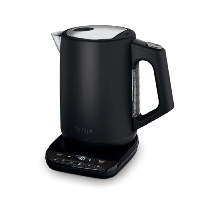 Immagine di Ninja Bollitore Elettrico con Temperatura di Precisione, Display LED,1,7L, Controllo della Temperatura, Facile da Usare, Bollitura Rapida e Mantenimento Nero Opaco, KT200EU