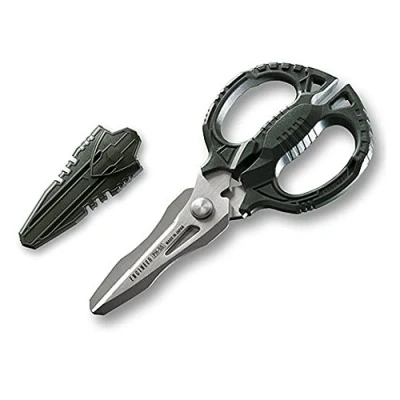 Immagine di Forbici multi funzione 4 in 1 Combi, per cuoio, fil di ferro, cartone e cordame spesso altro ancora. Fabbricate Giappone. Engineer Ph 55