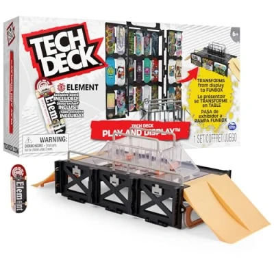 Immagine di Tech Deck Play And Display Rampa Trasformante Set e Custodia per Il Trasporto con Tastiera Esclusiva, Giocattolo Bambini dai 6 Anni in su 6060503