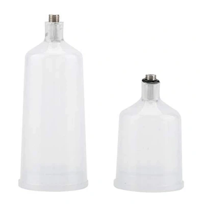 Immagine di Set di 2 Pistole per Pittura, in plastica, Pistola aerografo, Tazza, connettore filettato, Parte a crepire, con Bicchiere