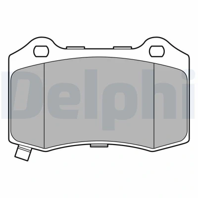 Immagine di DELPHI LP3676 Kit pastiglie freno con segnalatore acustico usura lamierino anticigolío accessori JEEP: GRAND CHEROKEE 4