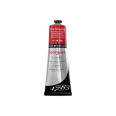 Immagine di Daler Rowney Georgian Colore olio 225 ml, colore: Rosso cadmio scuro