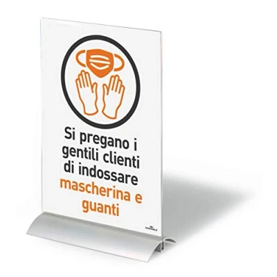 Immagine di Durable 858919 Presenter A4, espositore da tavolo, per materiale f.to 212x323x85 mm, trasparente
