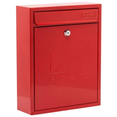 Immagine di BURG WÄCHTER MB05R Cassetta delle Lettere in Acciaio zincato a Parete, Pillarbox Rosso