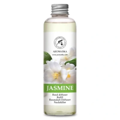 Immagine di Ricarica Diffusore Profumata Gelsomino 200ml Olio Essenziale Naturale Fragranza Intensa e Duratura Senza Alcool Aromatizzatore d&#039;Aria per Interni Difussore a Lamella