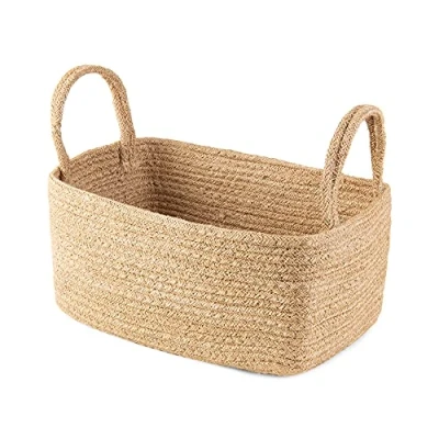 Immagine di Compactor Dina, cestino portaoggetti in iuta, misura piccola, 24 x 15 12 cm, marrone, RAN10543