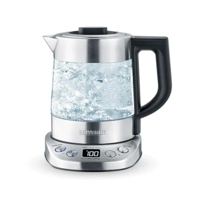 Immagine di SEVERIN Bollitore per Acqua e tè, 5 Programmi di Infusione Preimpostati, Temperatura Tempo Regolabili, Acciaio Inossidabile, 1,0 litri 2200, WK 3473