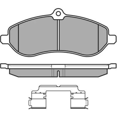 Immagine di MEYLE 025 245 9518/W Kit pastiglie freno ORIGINAL Quality Assale anteriore con contatto segnalazione usura lamierino anticigolío accessori