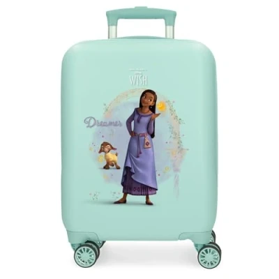 Immagine di Disney Valigia per bambini rigida Chiusura a combinazione Laterale 4 ruote Bagagli Mano è realizzato in ABS, un materiale rigido e leggero., Dreamer, cabina